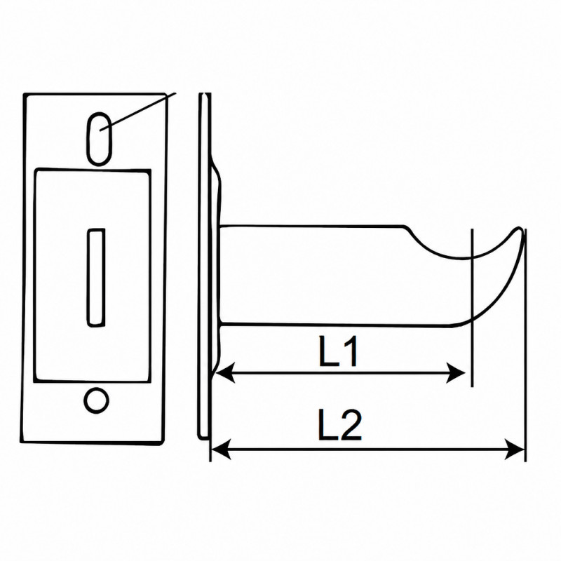 Screws Radiator Support Cast iron radiator support curtain type, 80 mm, MEIWENTI SUP107