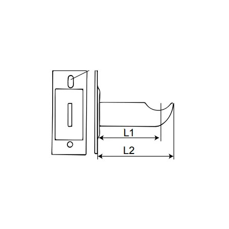 Radiator support, cast iron, 90 mm, to screw on, white epoxy