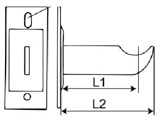 Support radiateur fonte type traditionnel, 100 mm, à visser, epoxy blanc