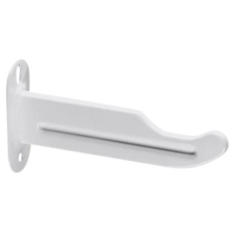 Traditionele gietijzeren radiatorsteun, 100 mm, vastgeschroefd, wit geëpoxeerd