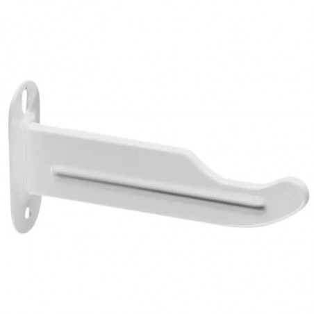 Support radiateur fonte type traditionnel, 100 mm, à visser, epoxy blanc