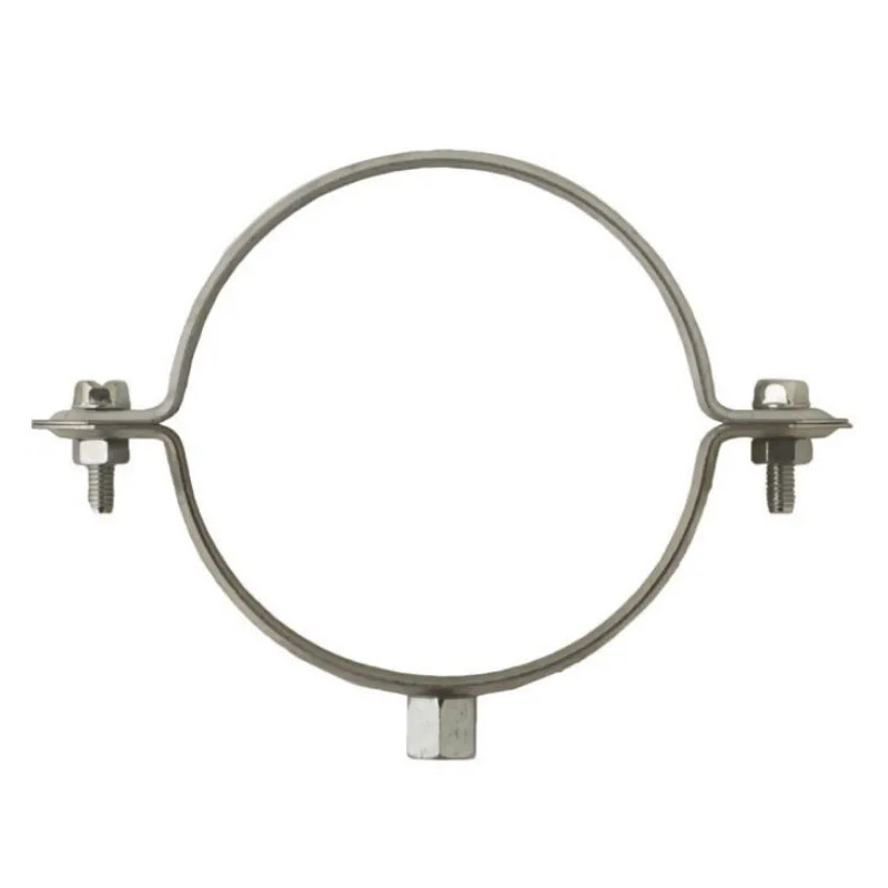 Gegalvaniseerde kraag voor regenpijp, diameter 153 mm, 7x150 schroefvoetdraad