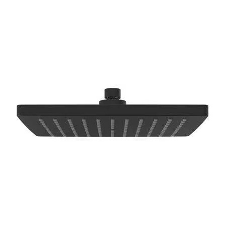 Pomme de douche carrée 250x250mm en ABS noir mat