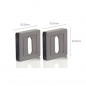Square 7 deurklink, zwart, YALE Bologna, sleutelslot