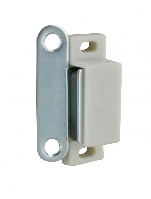 Magneetsluiting, wit, 2kg, 46x16x15 mm, 2 stuks