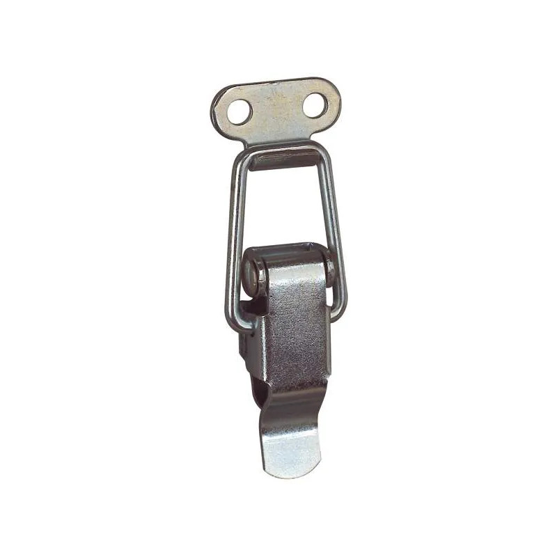 Krukbediend slot met haak zonder hangslothouder, 60x1.3mm, gegalvaniseerd staal.