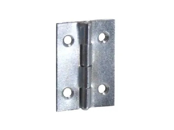 Bisagra rectangular con agujeros de 2 mm, W18 H25 mm, 4 piezas