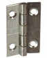 Rechthoekig scharnier met 2 mm gaten, B22 H35 mm, 2 stuks