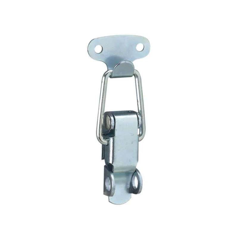 Hendelslot met haak en hangslothouder, 60x1.3mm, gegalvaniseerd staal.