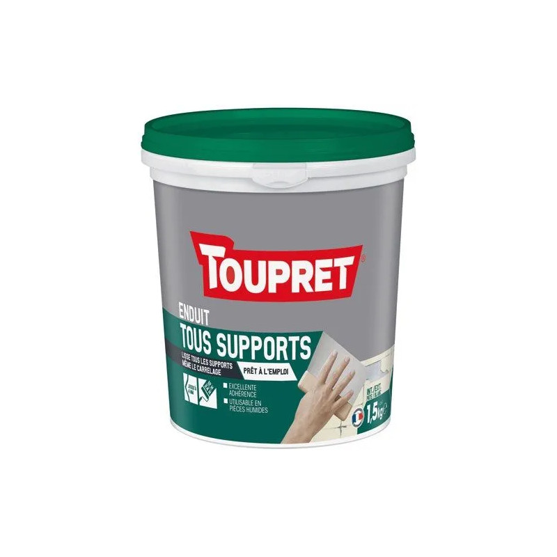 Coating voor alle binnen- en buitenoppervlakken, 1,5kg pasta, wit