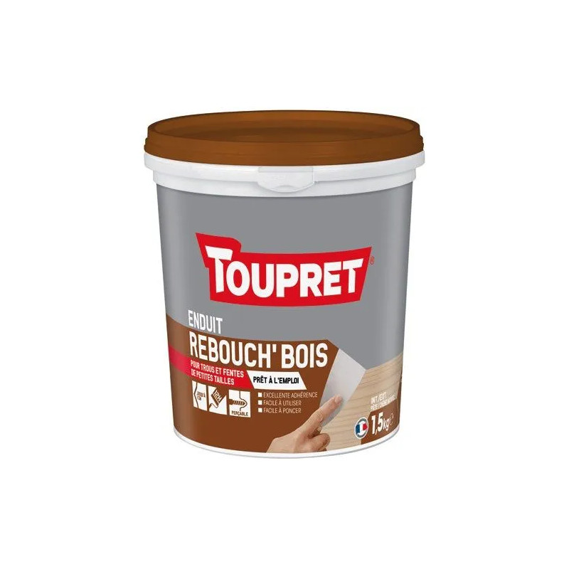Houtvuller, binnen en buiten, 1,5kg, natuurlijke eikenkleur