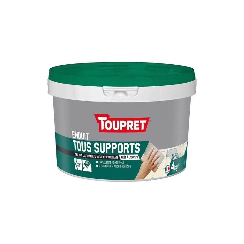 Coating voor alle oppervlakken, binnen en buiten, 4kg pasta, wit
