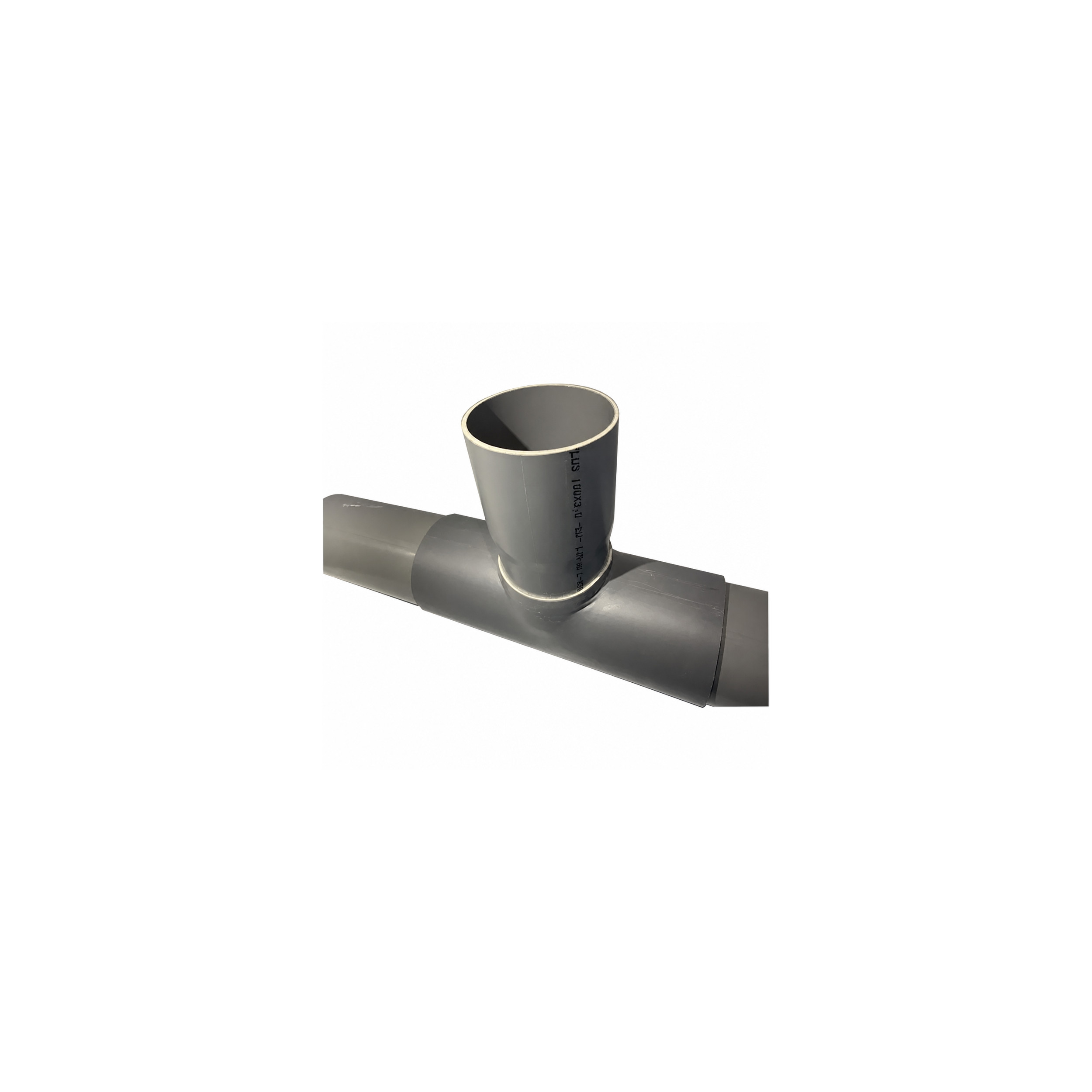 Selle de branchement PVC 100x100mm à 90°, long de 30cm