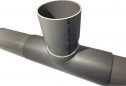 PVC takzadel 160x125 mm in 90 graden, 38cm lang PVC takzadel 160x125 mm in 90 graden, 38cm lang