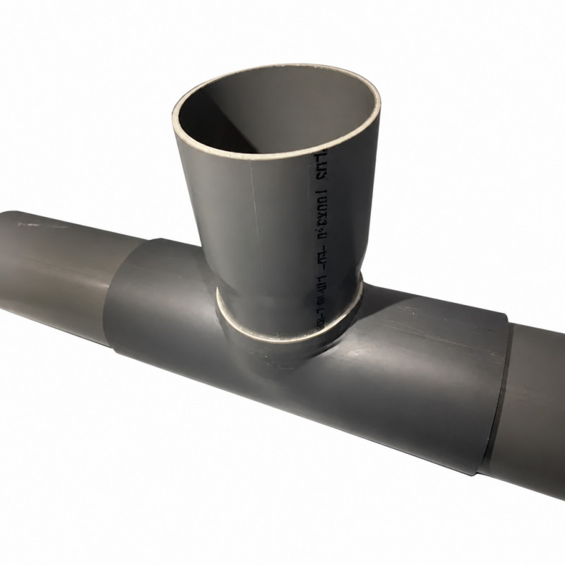PVC branch saddle 200x125 mm at 90 degrees, length 38cm PVC branch saddle 200x125 mm at 90 degrees, length 38cm