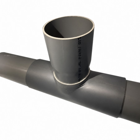 Sella di collegamento PVC 200x125 mm a 90 gradi, lunga 38cm