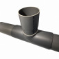 PVC branch saddle 200x125 mm at 90 degrees, length 38cm PVC branch saddle 200x125 mm at 90 degrees, length 38cm