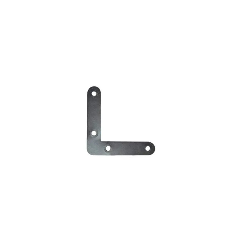 Vlakke raambeugel met rond uiteinde, 50x50x10 mm, gegalvaniseerd staal
