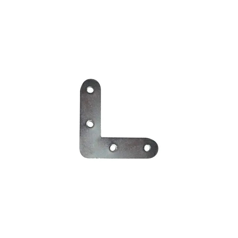 Vlakke raambeugel met rond uiteinde, 60x60x16 mm, gegalvaniseerd staal