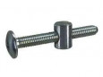 6x50mm schroef + 10x14mm montagestift met schroefdraad in gegalvaniseerd staal, 4 stuks.