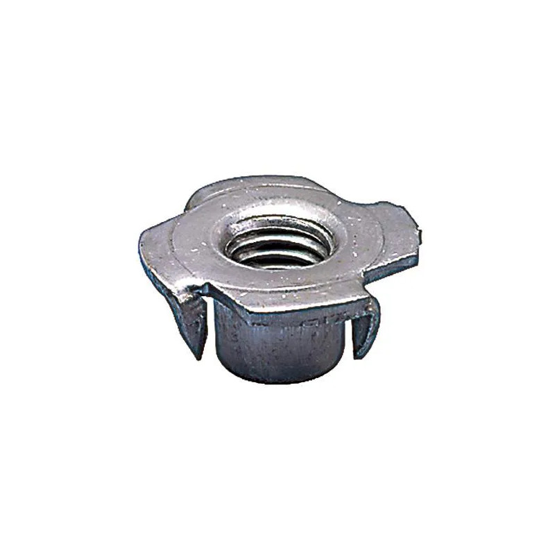 Puntige slagmoer, ruw staal D22xP11mm, boordiameter 10mm, M8, 4 stuks.