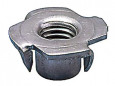 Puntige slagmoer, ruw staal D22xP11mm, boordiameter 10mm, M8, 4 stuks.