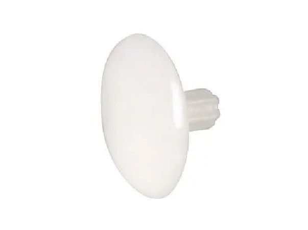 Tappi a vite per vite HC4 Allen No. 4 D.12mm, PVC bianco, 14 pezzi.