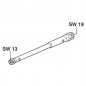 Llave de tubo 13/19mm, longitud 40cm. Llave de tubo 13/19mm, longitud 40cm.