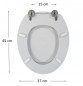 Toiletzitting SELLES Courchevel, wit