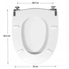 Toiletbril SELLES Antibes, wit