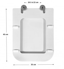 Toilet seat for SELLES Carat, white