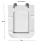 Toilet seat for SELLES Carat, white