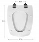 Toiletzitting SELLES Cheverny, wit