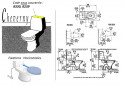 Toiletzitting VERKOOP Cheverny, Bahama's beige