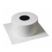 Sliding round duct cover, white, D.125 to 250 for double wall
