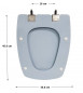 Toiletzitting SELLES Cheverny, gevlekt vergeet-mij-nietje blauw
