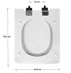 Copriwater SELLES Shanga, bianco