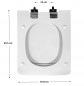 tapa de WC para inodoro SELLES Shanga, blanco tapa de WC para inodoro SELLES Shanga, blanco