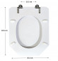 Toiletzitting SELLES Equipage 2 (hartafstand 155 mm), wit
