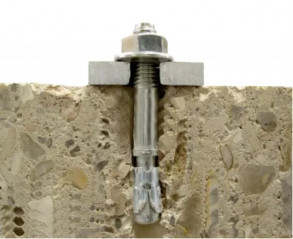 Goujon d'encrage fileté 10x60 mm, 4 pièces