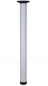 Verstelbare ronde witte ZOOM tafel, bar en werkbladpoot, D. 60 x 730 tot 1100 mm