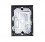 Set van 2 plintbevestigingsclips met bodemplaat, diameter 28 x H 55 mm x B 28 mm