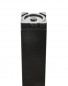 Square table leg, bar and countertop ZOOM adjustable in black epoxy steel