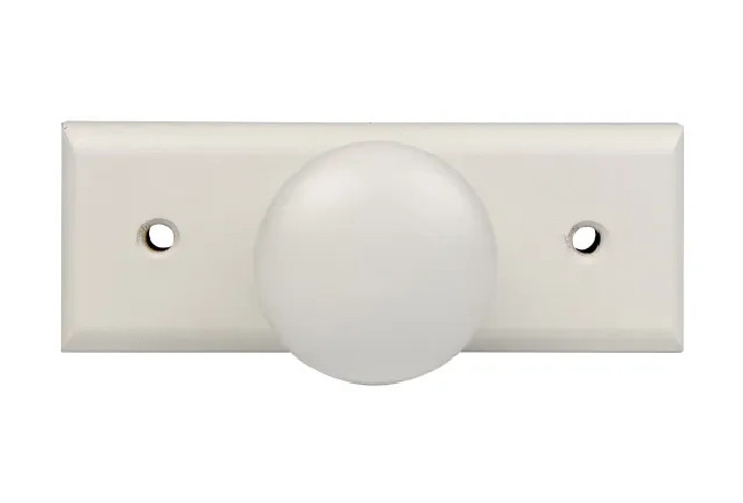 Patère en hêtre blanc à 1 tête, L. 110 x H. 42 x P. 60 mm