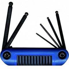 Set of 8 hexagon socket wrenches