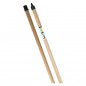 Rough wooden broom handle 130 cm reinforced handle