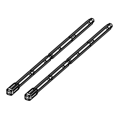 TECE concealed WC control plate release rods, length 225 mm