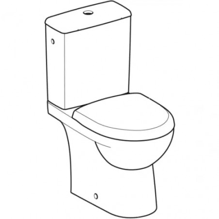 Pack WC compact au sol renova RIMFREE, sortie multidirectionnelle