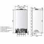 Kompletter Kessel INOA NOX 24 VMC Erdgas (Stadtgas), mit Applikation und Fassungen