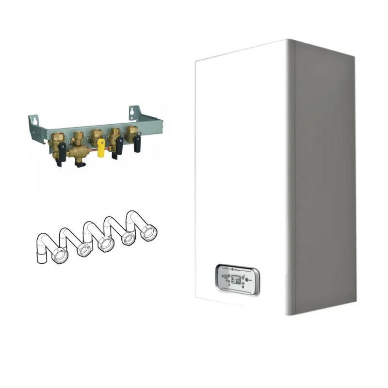 Caldaia completa INOA NOX 24 VMC Gas Naturale (gas di città), con applique e portalampade